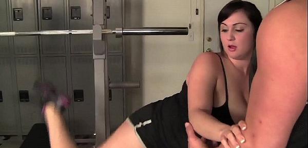  Christian Gives huge tit Beverly Paige Orgasms during her work out!!